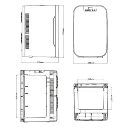 Холодильник для косметики и напитков Meyvel MB-25HC1W