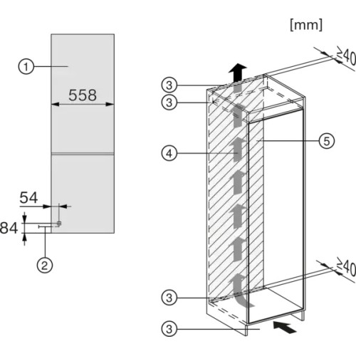 Встраиваемый холодильник Miele KFN 7714 F