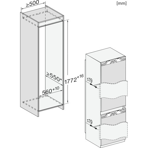 Встраиваемый холодильник Miele KFN 7734 C