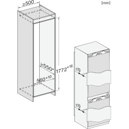 Встраиваемый холодильник Miele KFN 7744 D