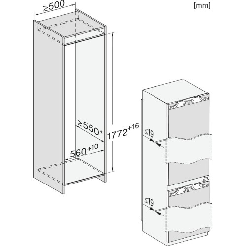 Встраиваемый холодильник Miele KFN 7785 C