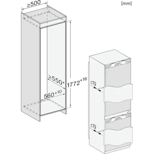 Встраиваемый холодильник Miele KFN 7795 D