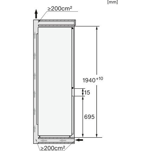 Встраиваемый холодильник Miele KFN 7844 C