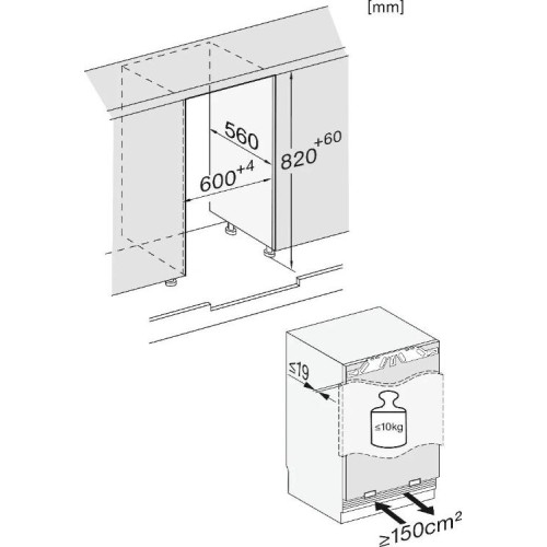 Встраиваемый холодильник Miele KU 7030 D