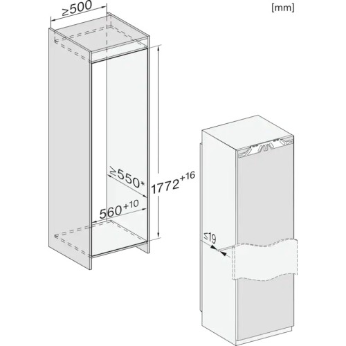 Встраиваемый морозильник Miele FNS 7774 D