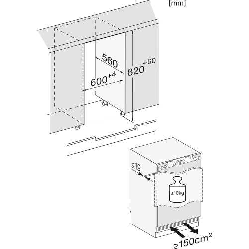 Встраиваемый морозильник Miele FNUS 7040 D