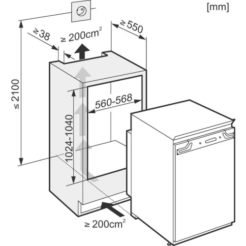 Встраиваемый холодильник Miele KFN 37282 iD