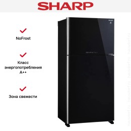 Двухкамерный холодильник Sharp SJ-XG 60 PGBK