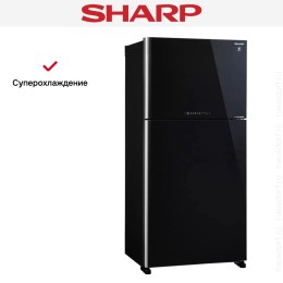 Двухкамерный холодильник Sharp SJ-XG 60 PGBK