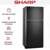 Двухкамерный холодильник Sharp SJXE59PMBK