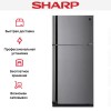 Двухкамерный холодильник Sharp SJXE59PMSL