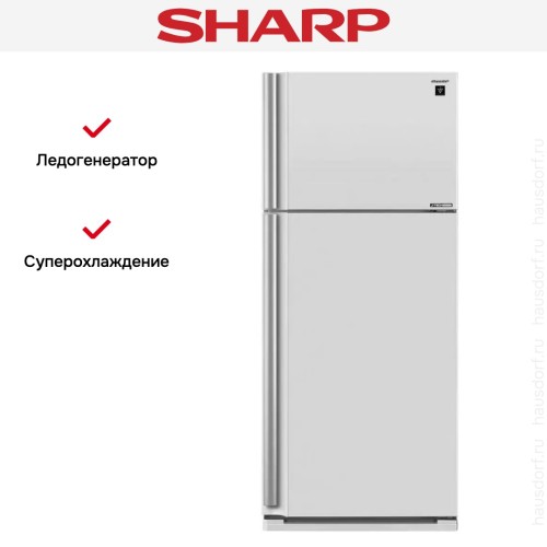 Двухкамерный холодильник Sharp SJ-XE 59 PMWH