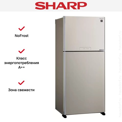 Двухкамерный холодильник Sharp SJXG55PMBE