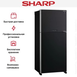 Двухкамерный холодильник Sharp SJXG55PMBK