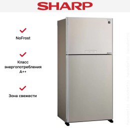 Двухкамерный холодильник Sharp SJXG60PMBE