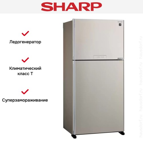 Двухкамерный холодильник Sharp SJXG60PMBE