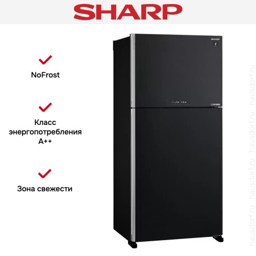 Двухкамерный холодильник Sharp SJ-XG 60 PMBK