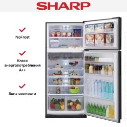 Двухкамерный холодильник Sharp SJXP59PGRD