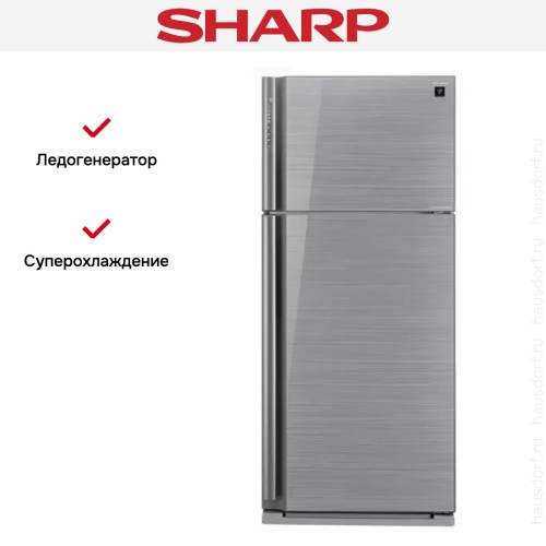 Двухкамерный холодильник Sharp SJXP59PGSL