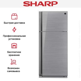 Двухкамерный холодильник Sharp SJXP59PGSL