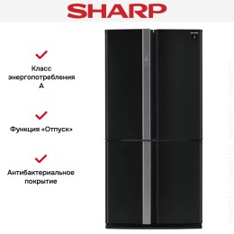 Холодильник Sharp SJFP97VBK