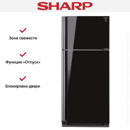 Холодильник Sharp SJXP59PGBK