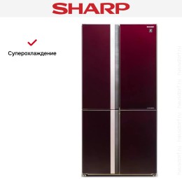 Холодильник Side by Side Sharp SJGX98PRD