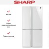 Холодильник Side by Side Sharp SJGX98PWH