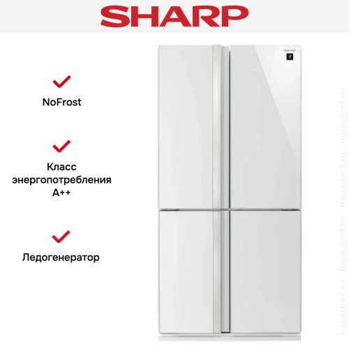 Холодильник Side by Side Sharp SJGX98PWH