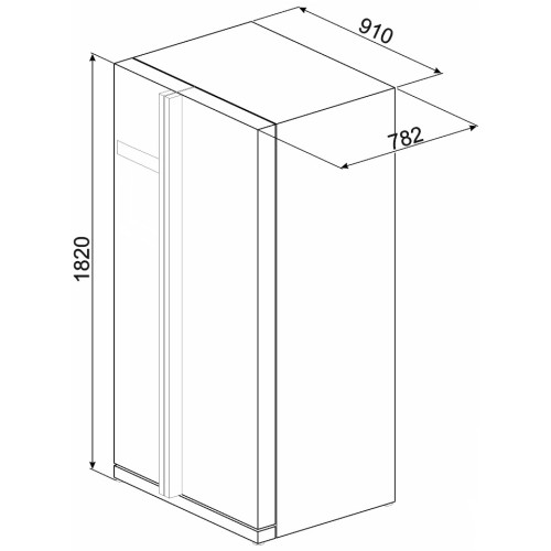 Холодильник Smeg SBS63XE