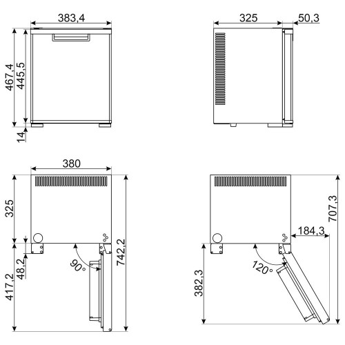Минибар Smeg MTE30