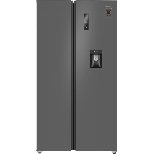 Отдельностоящий холодильник с инвертором и подачей воды Weissgauff WSBS 590 Inverter NoFrost Water Dispenser Grey купить в Москве и Санкт-Петербурге
