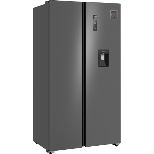 Отдельностоящий холодильник с инвертором и подачей воды Weissgauff WSBS 590 Inverter NoFrost Water Dispenser Grey купить в Москве и Санкт-Петербурге