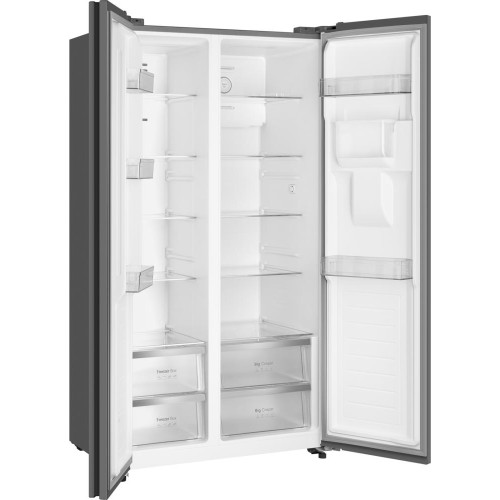 Отдельностоящий холодильник с инвертором и подачей воды Weissgauff WSBS 590 Inverter NoFrost Water Dispenser Grey купить в Москве и Санкт-Петербурге