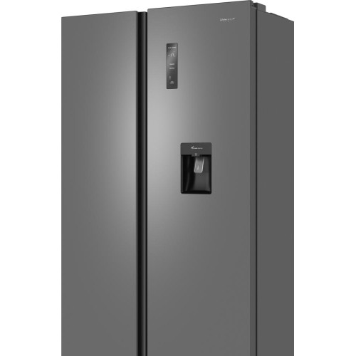 Отдельностоящий холодильник с инвертором и подачей воды Weissgauff WSBS 590 Inverter NoFrost Water Dispenser Grey купить в Москве и Санкт-Петербурге