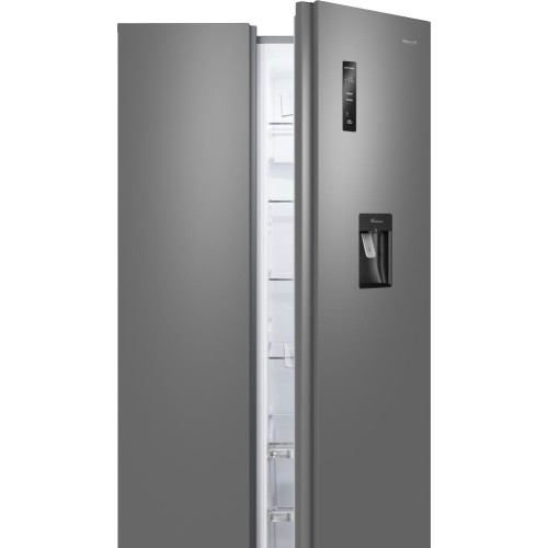 Отдельностоящий холодильник с инвертором и подачей воды Weissgauff WSBS 590 Inverter NoFrost Water Dispenser Grey купить в Москве и Санкт-Петербурге