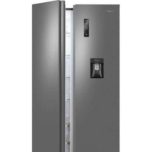 Отдельностоящий холодильник с инвертором и подачей воды Weissgauff WSBS 590 Inverter NoFrost Water Dispenser Grey купить в Москве и Санкт-Петербурге