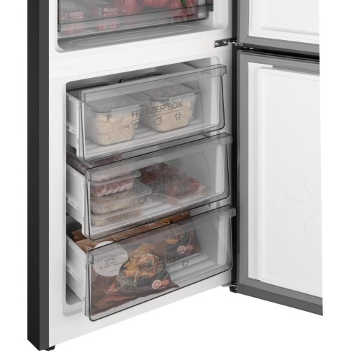Отдельностоящий холодильник с инвертором Weissgauff WRK 2000 Total NoFrost Inverter Black Inox купить в Москве и Санкт-Петербурге