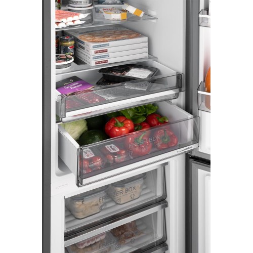 Отдельностоящий холодильник с инвертором Weissgauff WRK 2000 Total NoFrost Inverter Bru Steel Glass купить в Москве и Санкт-Петербурге