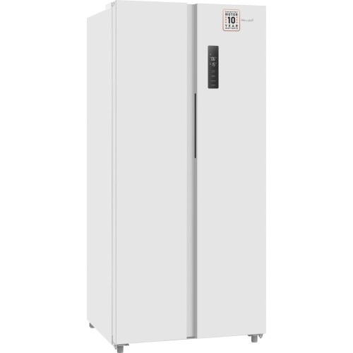 Отдельностоящий холодильник с инвертором Weissgauff WSBS 500 Inverter NoFrost White купить в Москве и Санкт-Петербурге