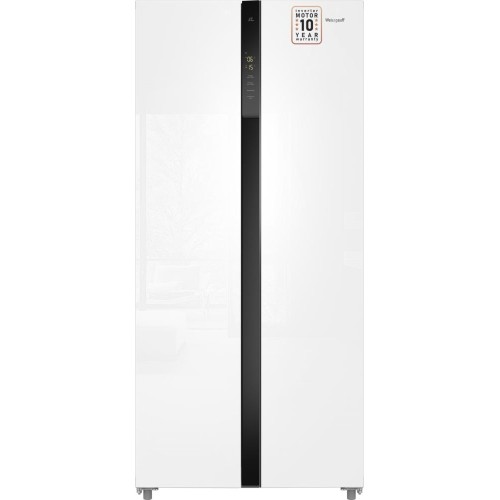 Отдельностоящий холодильник с инвертором Weissgauff WSBS 500 Inverter NoFrost White Glass купить в Москве и Санкт-Петербурге