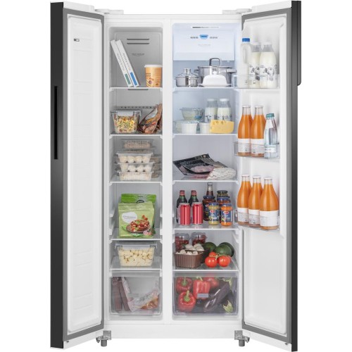Отдельностоящий холодильник с инвертором Weissgauff WSBS 500 Inverter NoFrost White Glass купить в Москве и Санкт-Петербурге