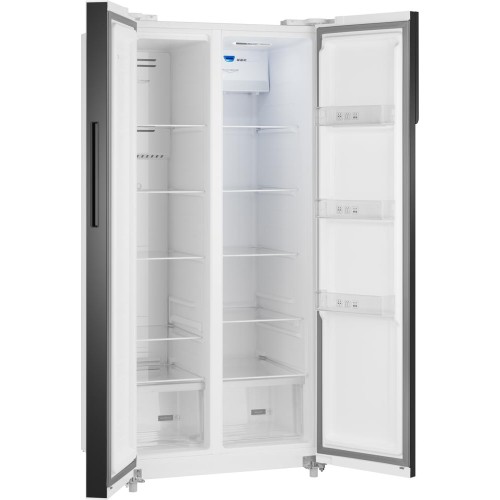Отдельностоящий холодильник с инвертором Weissgauff WSBS 500 Inverter NoFrost White Glass купить в Москве и Санкт-Петербурге