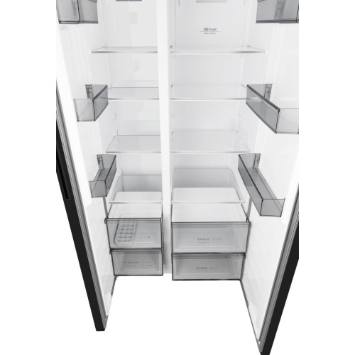 Отдельностоящий холодильник с инвертором Weissgauff WSBS 550 Built-in NoFrost Inverter Black купить в Москве и Санкт-Петербурге