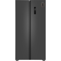 Отдельностоящий холодильник с инвертором Weissgauff WSBS 600 NoFrost Inverter Dark Grey