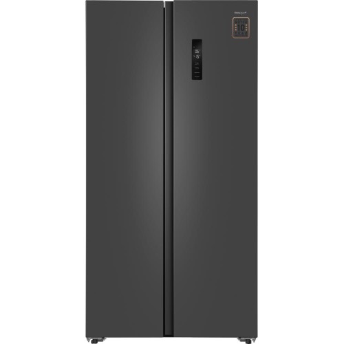 Отдельностоящий холодильник с инвертором Weissgauff WSBS 600 NoFrost Inverter Dark Grey купить в Москве и Санкт-Петербурге