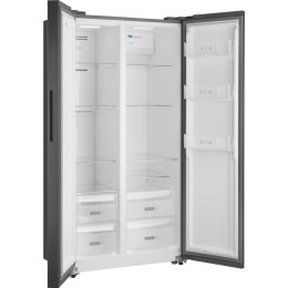 Отдельностоящий холодильник с инвертором Weissgauff WSBS 600 NoFrost Inverter Dark Grey