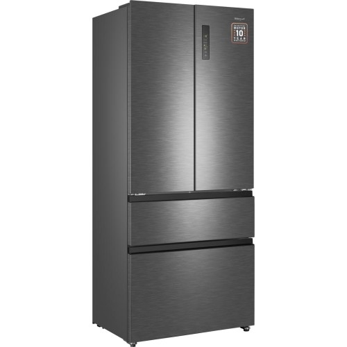 Отдельностоящий холодильник Weissgauff WFD 450 Built-in Inverter NoFrost Dark Inox купить в Москве и Санкт-Петербурге