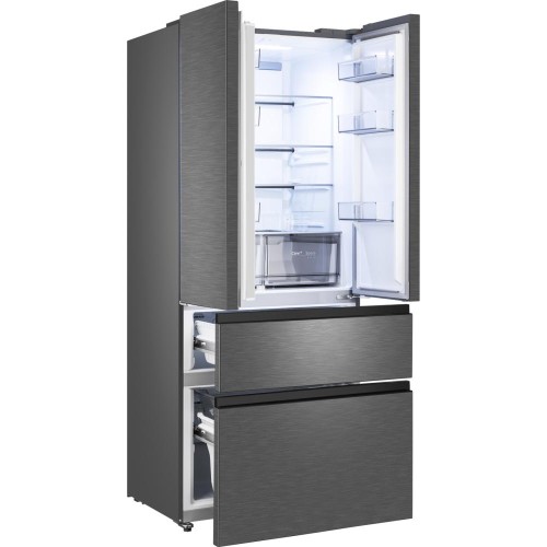 Отдельностоящий холодильник Weissgauff WFD 450 Built-in Inverter NoFrost Dark Inox купить в Москве и Санкт-Петербурге