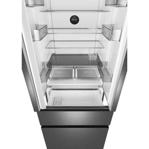 Отдельностоящий холодильник Weissgauff WFD 450 Built-in Inverter NoFrost Dark Inox купить в Москве и Санкт-Петербурге